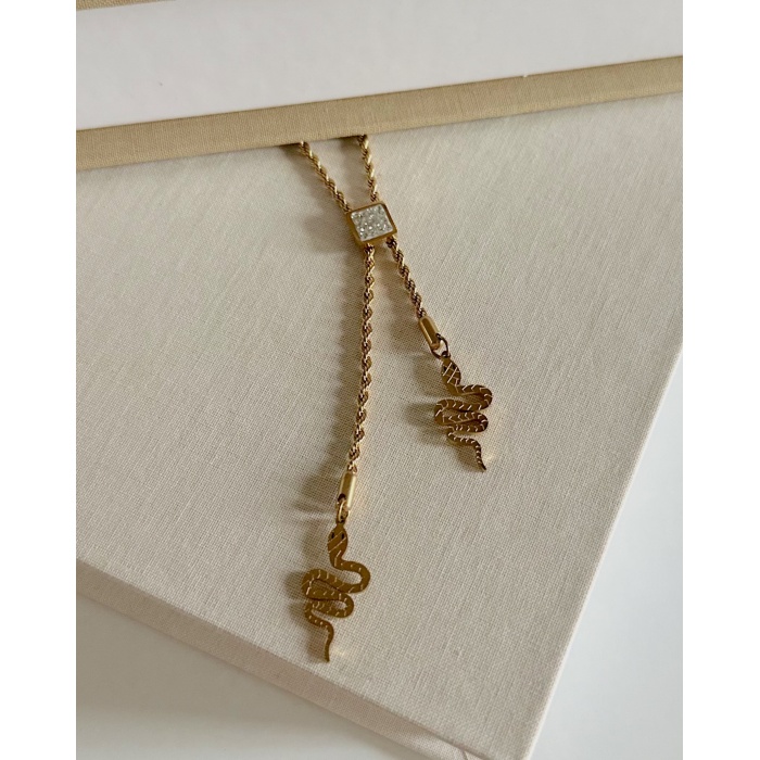 GOLD YILAN KOLYE