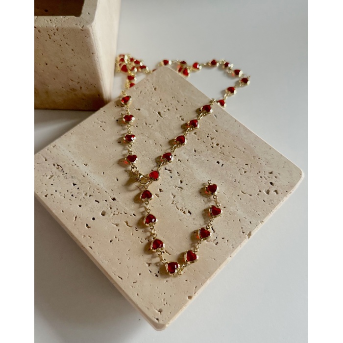 KIRMIZI KALPL Y KOLYE