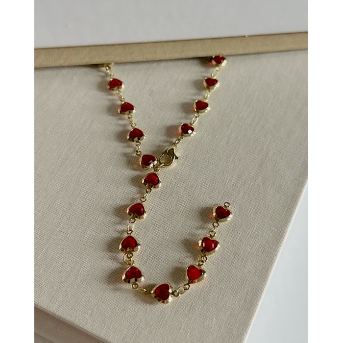 KIRMIZI KALPL Y KOLYE