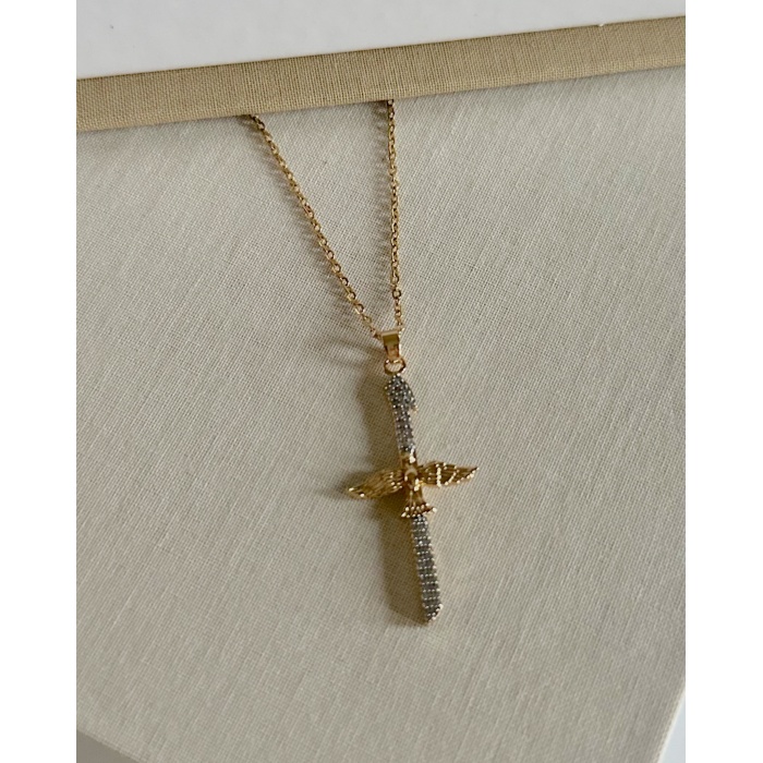 TAŞLI ANKA KUŞU KOLYE