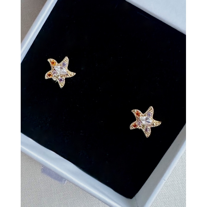 MİNİ TAŞLI YILDIZ KÜPE