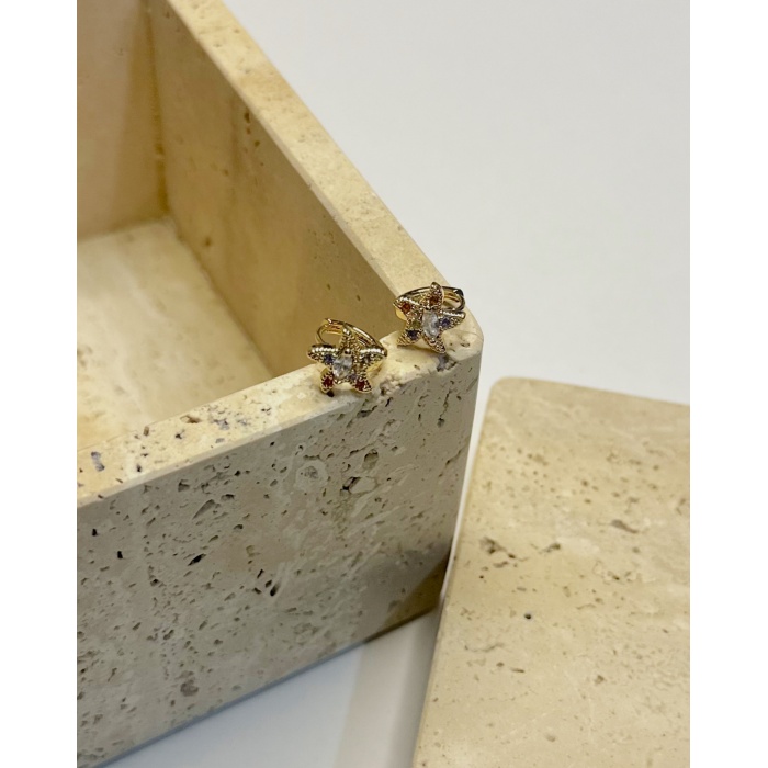 MİNİ TAŞLI YILDIZ KÜPE