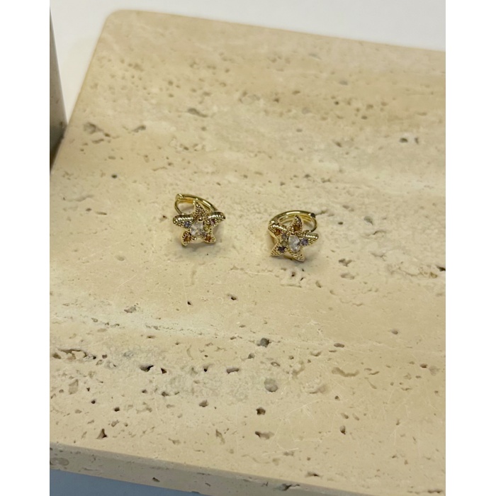 MİNİ TAŞLI YILDIZ KÜPE