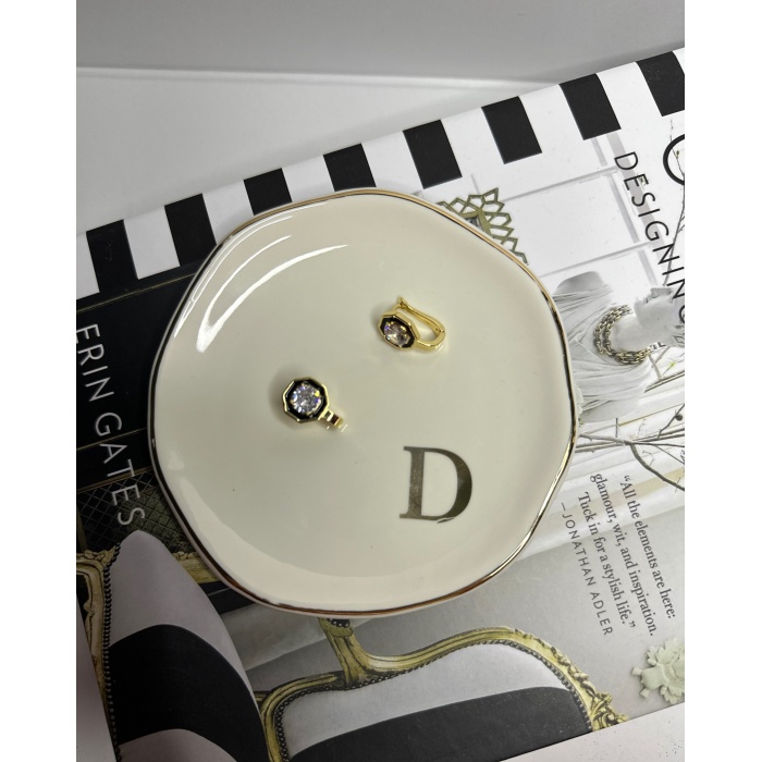 SİYAH BAGET TAŞLI KÜPE