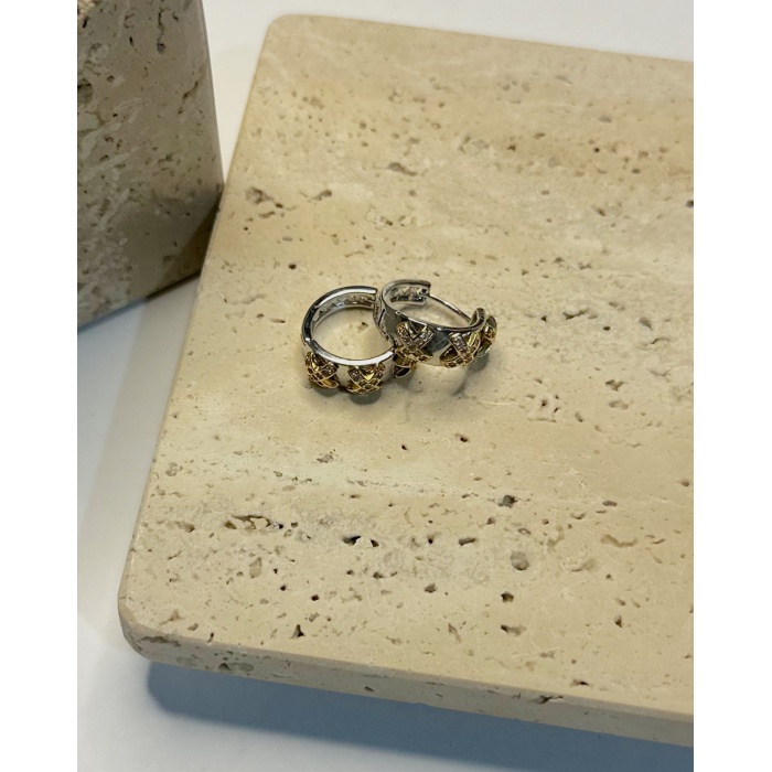 X TAŞ KAPLAMA HALKA KÜPE