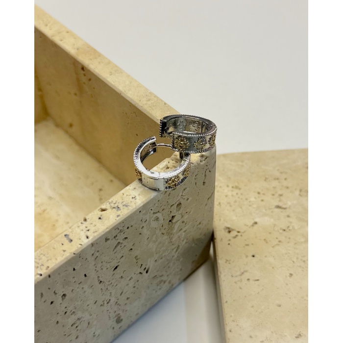 YONCA KABARTMALI HALKA KÜPE