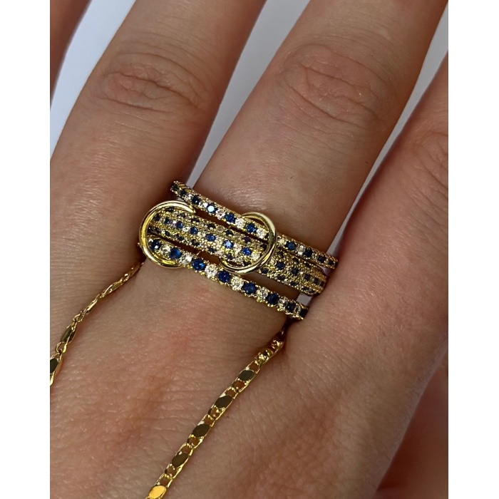 3LÜ BLUE AURA YÜZÜK