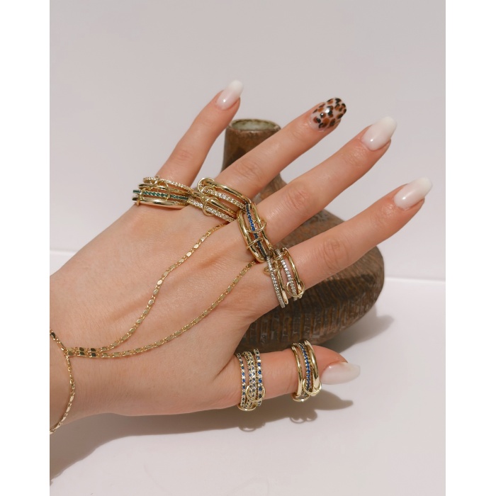 4LÜ GREEN AURA YÜZÜK