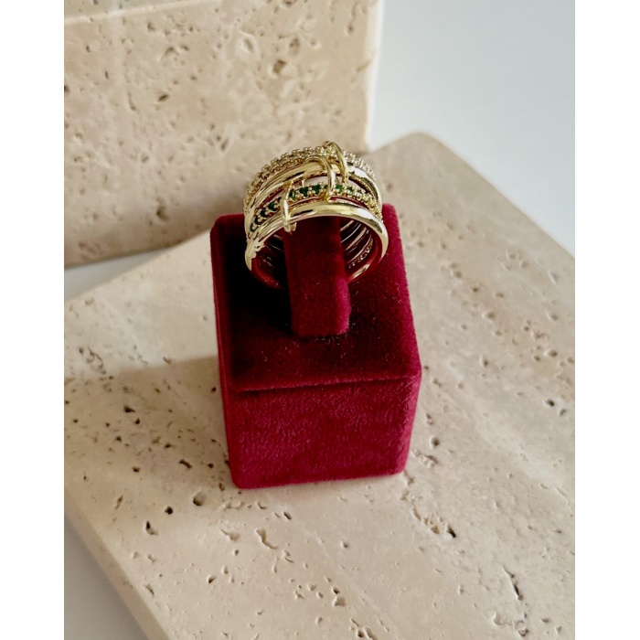 4LÜ GREEN AURA YÜZÜK