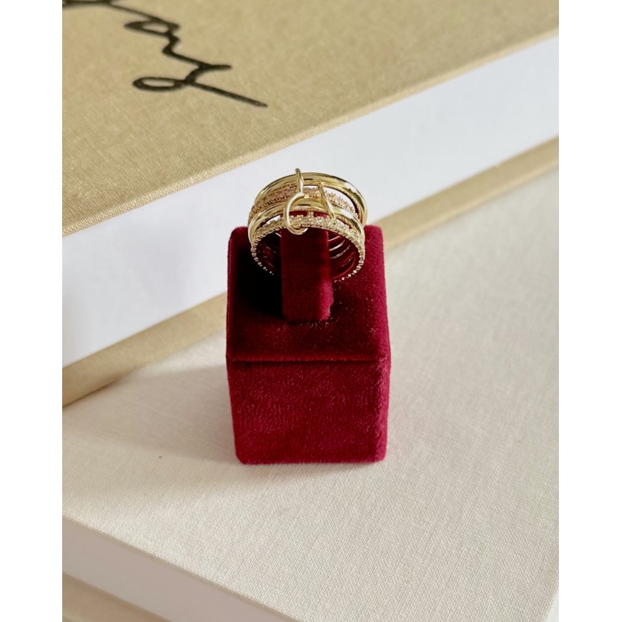 4LÜ PİNK AURA YÜZÜK