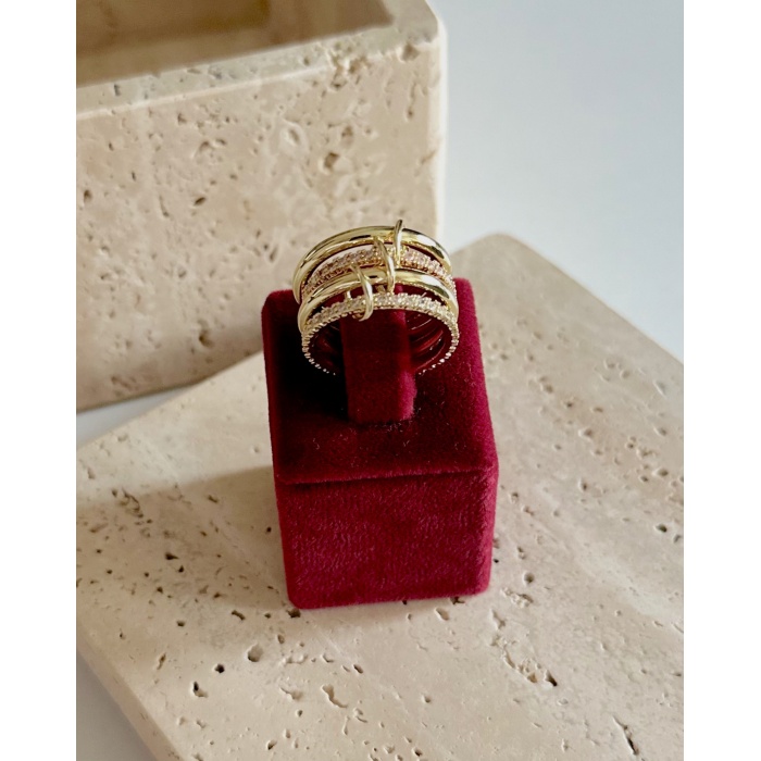 4LÜ PİNK AURA YÜZÜK