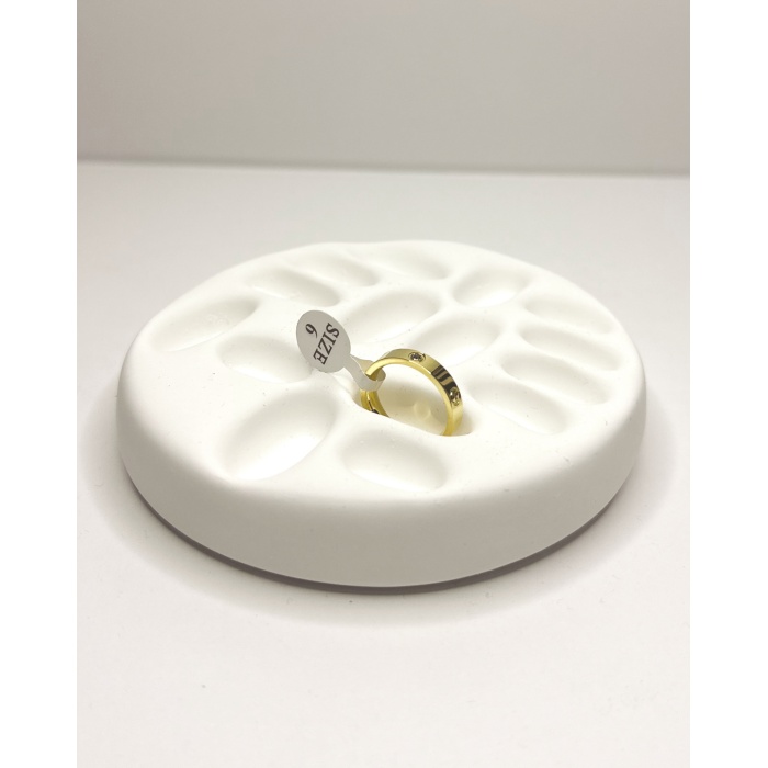 GOLD VİDA TAŞLI KALIN YÜZÜK SİZE 9