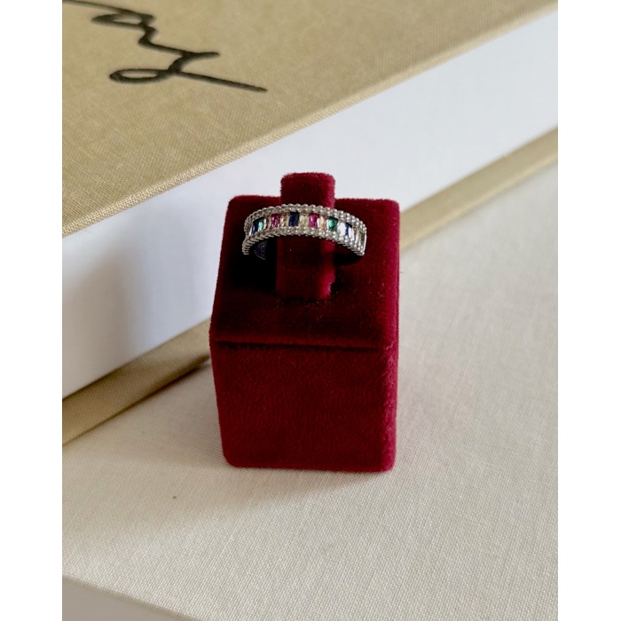 SİLVER RENKLİ TAŞ YÜZÜK