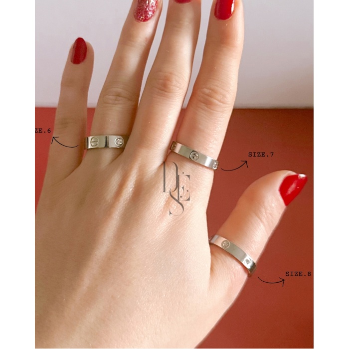 SİLVER VİDA KALIN YÜZÜK KALIN YÜZÜK SİZE 7