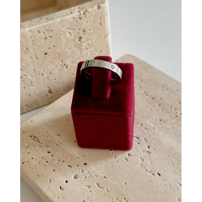 SİLVER VİDA KALIN YÜZÜK KALIN YÜZÜK SİZE 7