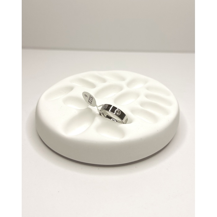 SİLVER VİDA TAŞLI KALIN YÜZÜK SİZE 6