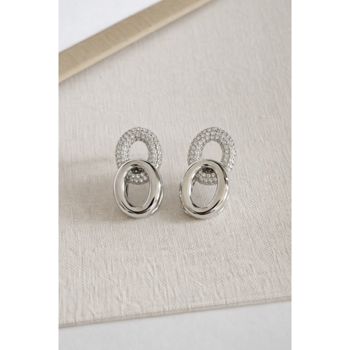 SILVER TAŞLI DOUBLE RING KÜPE