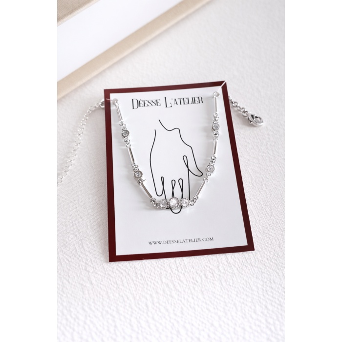 SILVER CLARA TAŞLI BİLEKLİK