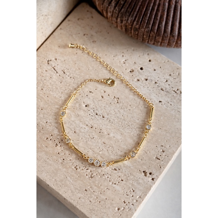 GOLD CLARA TAŞLI BİLEKLİK