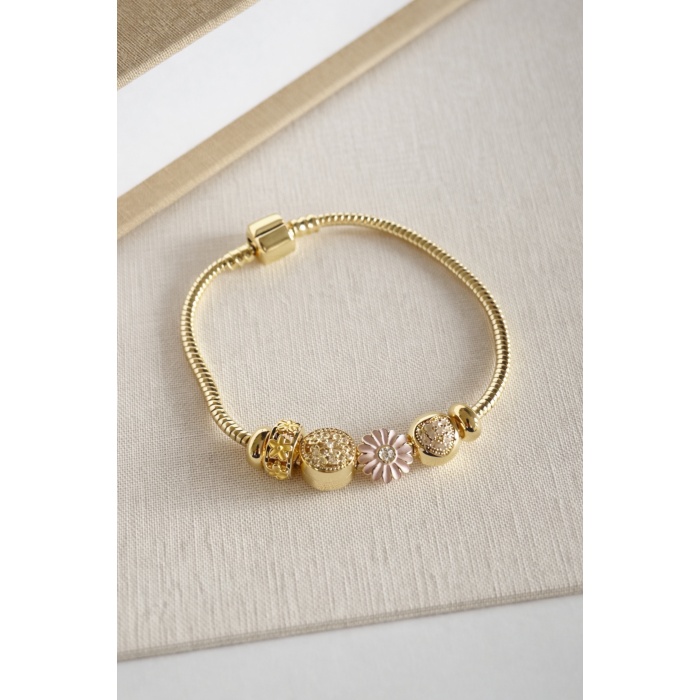 GOLD CHARMLI LUNELLE BİLEKLİK