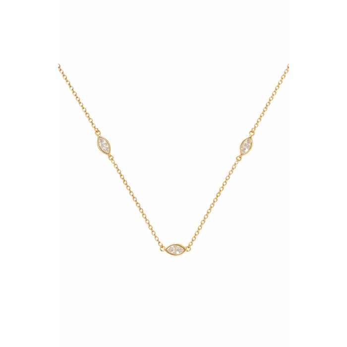 GOLD ELYS TAŞLI KOLYE