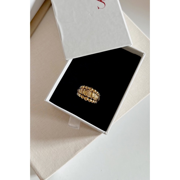 GOLD DORİKALI YÜZÜK