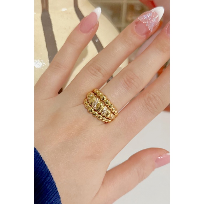 GOLD DORİKALI YÜZÜK