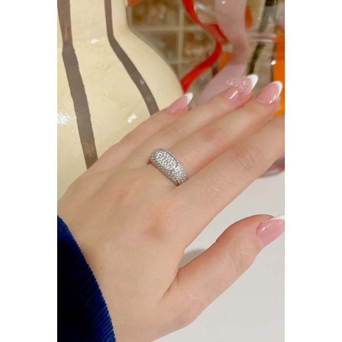 SILVER TAŞLI OVAL YÜZÜK