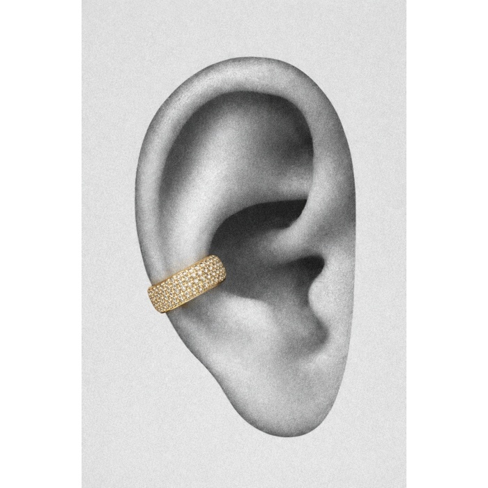GOLD TAŞ DETAY STRIA EAR CUFF
