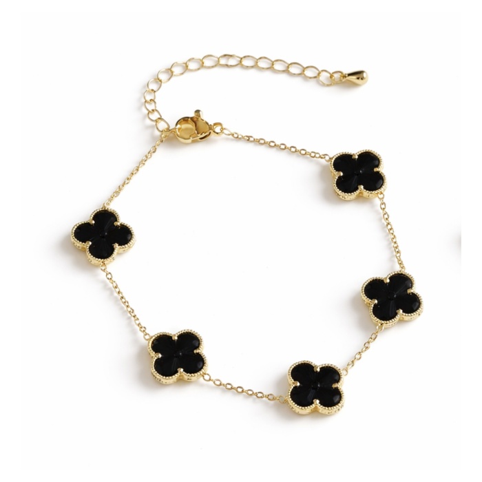 SİYAH CLOVER VIP BİLEKLİK