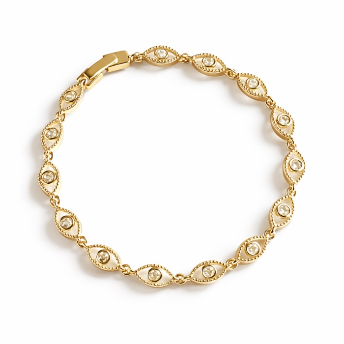 GOLD EYES TAŞLI VIP BİLEKLİK