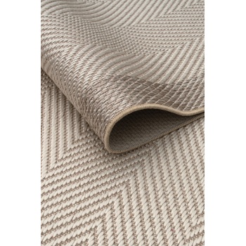 Kolay Temizlenen Yıkanabilir Bordürlü Non-Slip Backing Dust-Free Rug 6633 Bej Krem