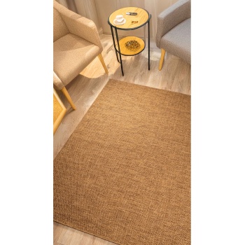 Sisal Naturel Jüt Renk Hasır Yıkanabilir Non-Slip Backing Makine Dust-Free