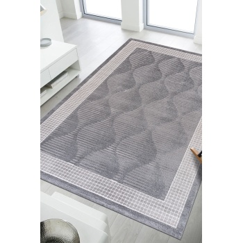 Elmina Gri Yumuşak Konforlu Rug QP030