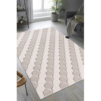 Troya Açık Gri Yumuşak Konforlu Rug J0091