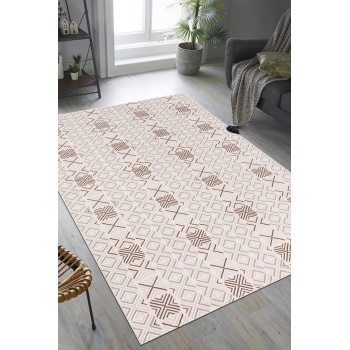 Troya Yumuşak Konforlu Rug VİZON BEYAZ J0090