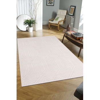 Troya Beyaz Yumuşak Konforlu Rug J0088