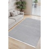 Modern Natural Backing Fringed Living Room Hallway Kitchen Çocuk Living Room Rug Runner Rug 7102 GRİ