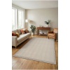 Kolay Temizlenen Yıkanabilir Bordürlü Non-Slip Backing Dust-Free Rug 6633 Bej Krem