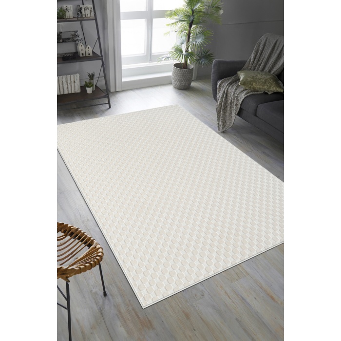 Bohemian Rug Dust-Free Modern Living Room Living Room Runner Rug Antialerjik KREM