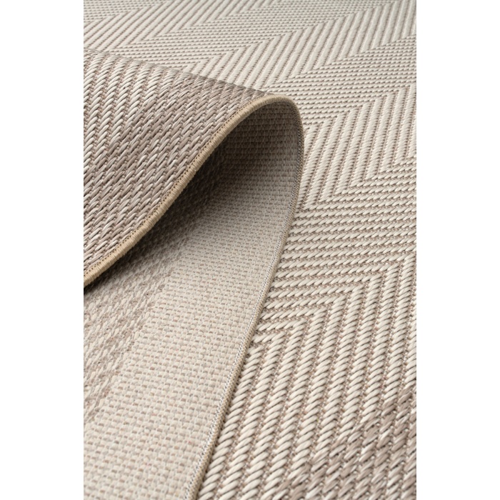 Kolay Temizlenen Yıkanabilir Bordürlü Non-Slip Backing Dust-Free Rug 6633 Bej Krem