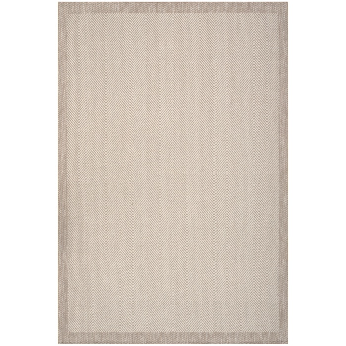 Kolay Temizlenen Yıkanabilir Bordürlü Non-Slip Backing Dust-Free Rug 6633 Bej Krem