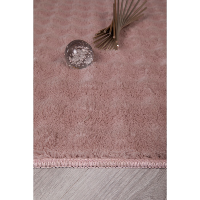 Bubble Oval Yumuşak Peluş Rug ♦ Non-Slip Backing ♦ Pembe ♦ Living Room Living Room Balkon Antre Çocuk