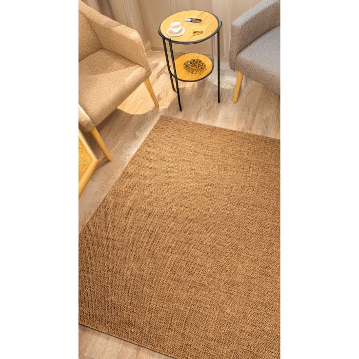 Sisal Naturel Jüt Renk Hasır Yıkanabilir Non-Slip Backing Makine Dust-Free