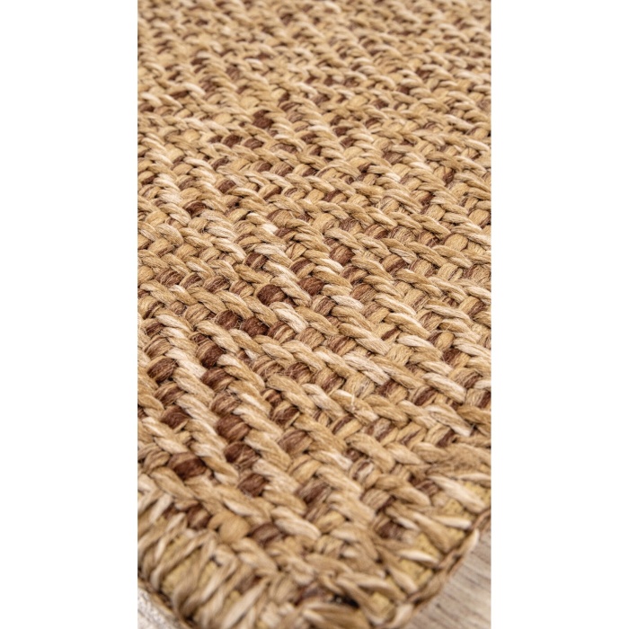 Sisal Naturel Jüt Renk Hasır Yıkanabilir Non-Slip Backing Makine Dust-Free