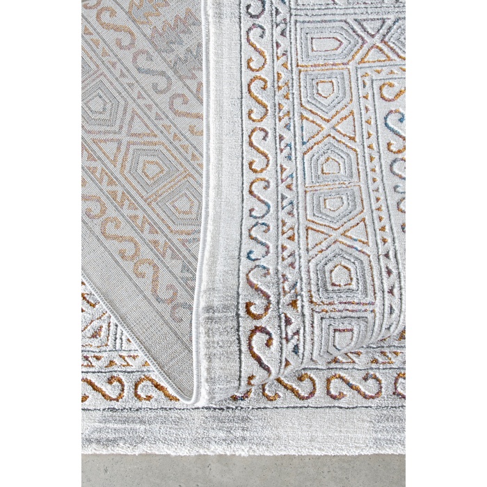 Paradise Beyaz Mavi Yumuşak Konforlu Rug M0148