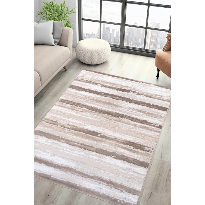 Lynosse Bej Vizon Yumuşak Konforlu Rug P1099