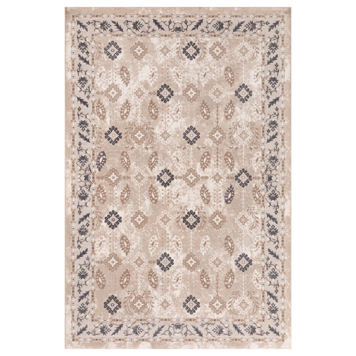 Lynosse Açık Bej Gri Yumuşak Konforlu Rug P0521