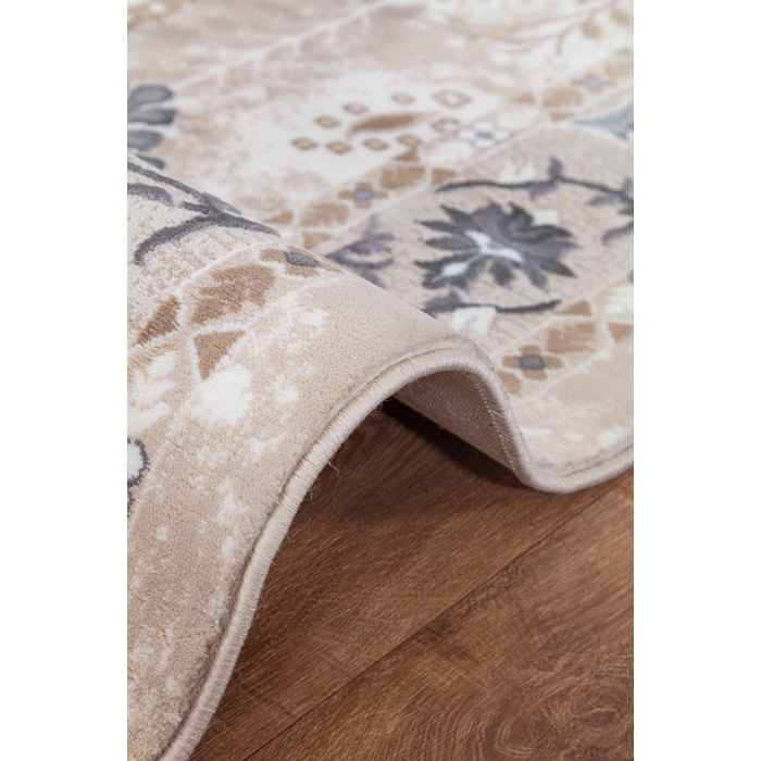 Lynosse Açık Bej Gri Yumuşak Konforlu Rug P0521