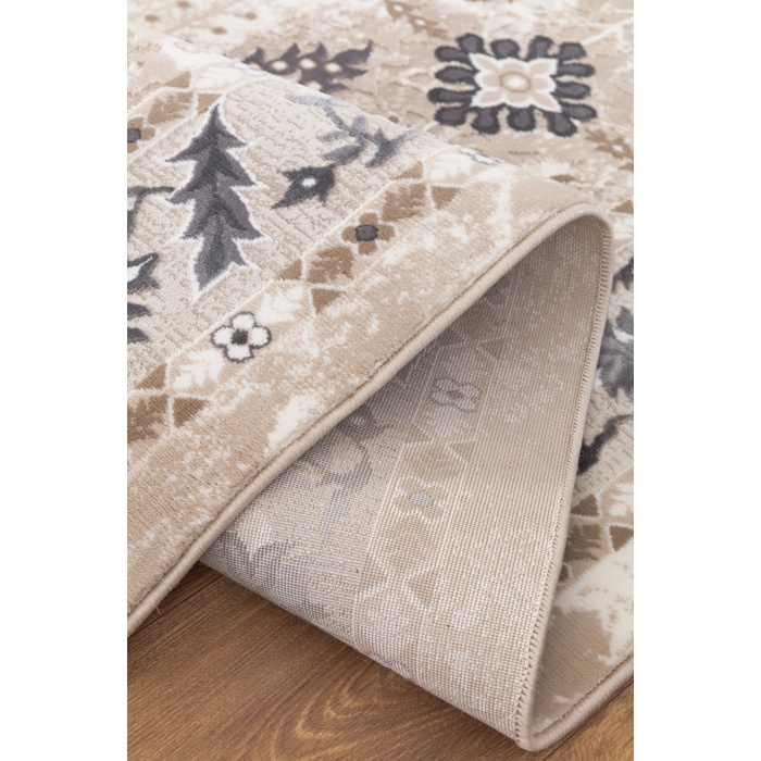 Lynosse Açık Bej Gri Yumuşak Konforlu Rug P0521